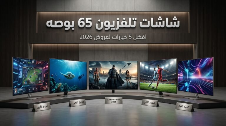 اقوى عروض شاشات تلفزيون 65 بوصه:افضل 5 خيارات 2026