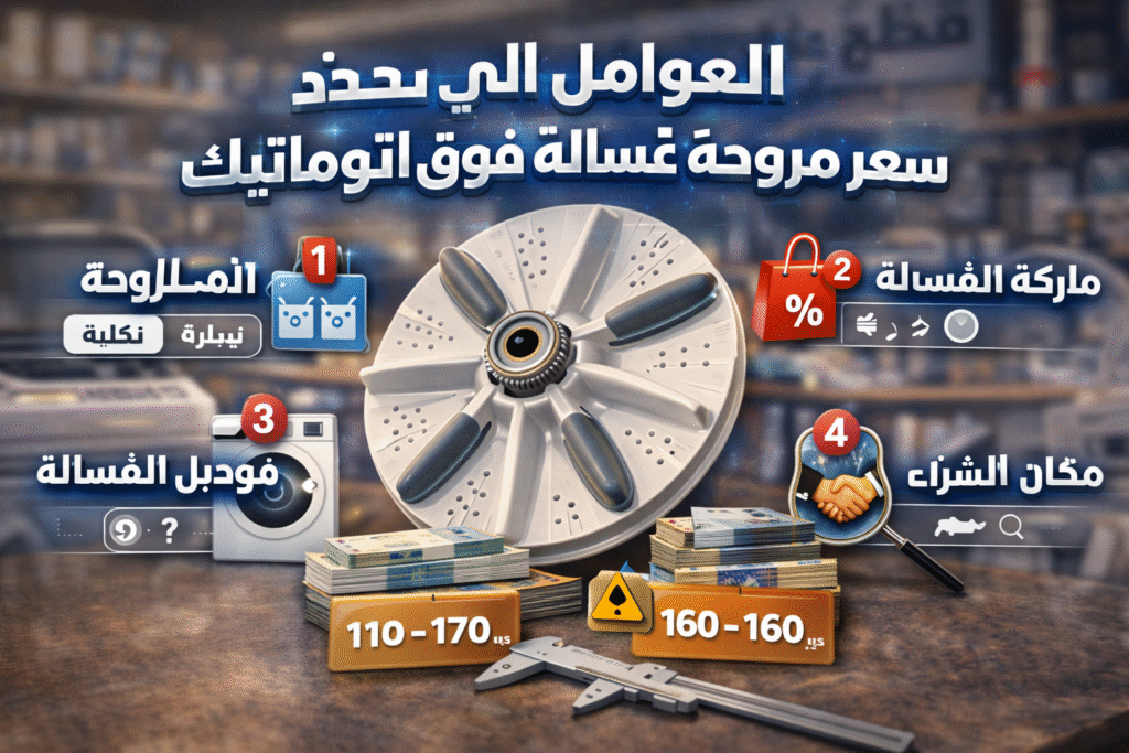 سعر مروحة غسالة فوق اتوماتيك