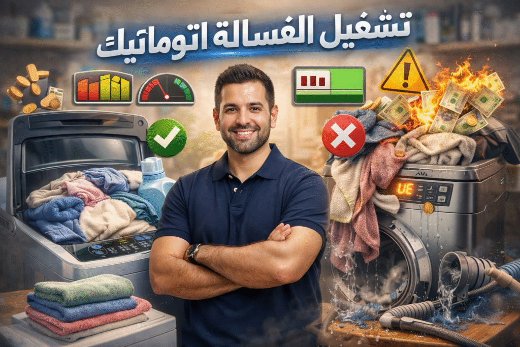 تشغيل الغسالة الفوق اتوماتيك