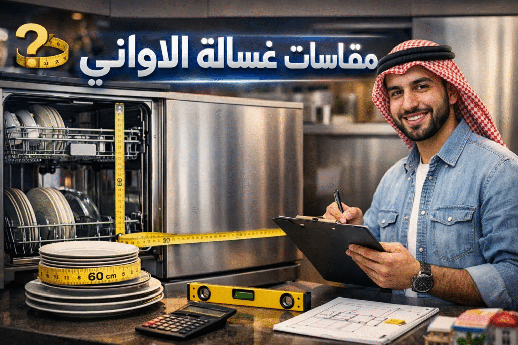 مقاسات غسالة الاواني