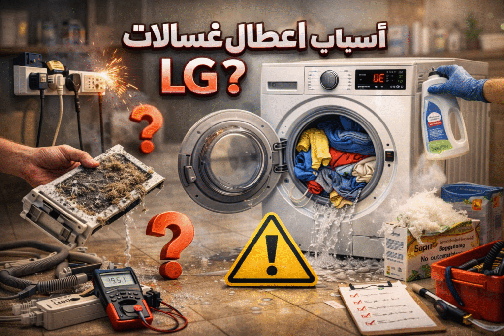 اعطال غسالات LG