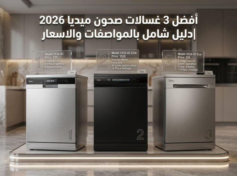 أفضل 3 غسالات صحون ميديا 2026 |دليل شامل بالمواصفات والاسعار