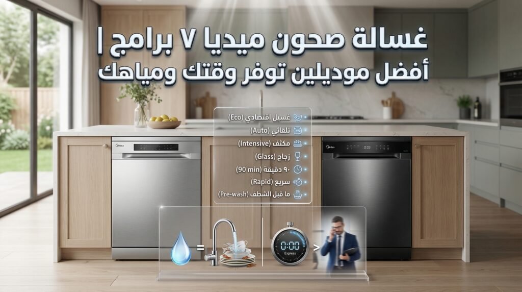 غسالة صحون ميديا ٧ برامج
