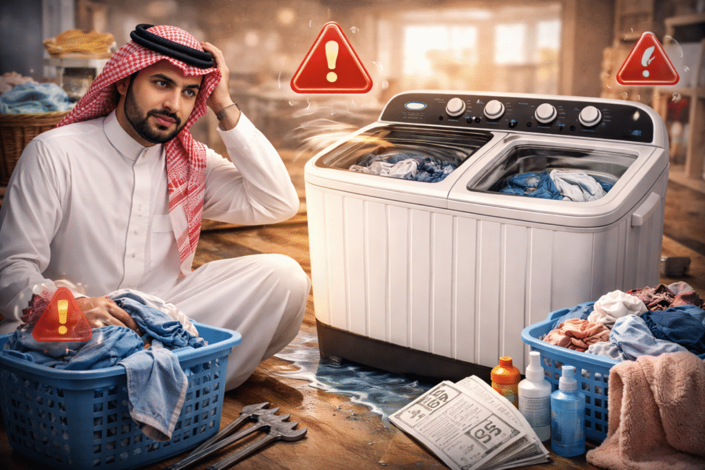 غسالات ملابس حوضين