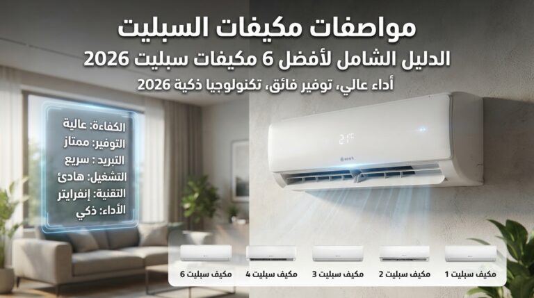 مواصفات مكيف سبليت | دليل شامل لافضل 6 مكيفات سبليت 2026