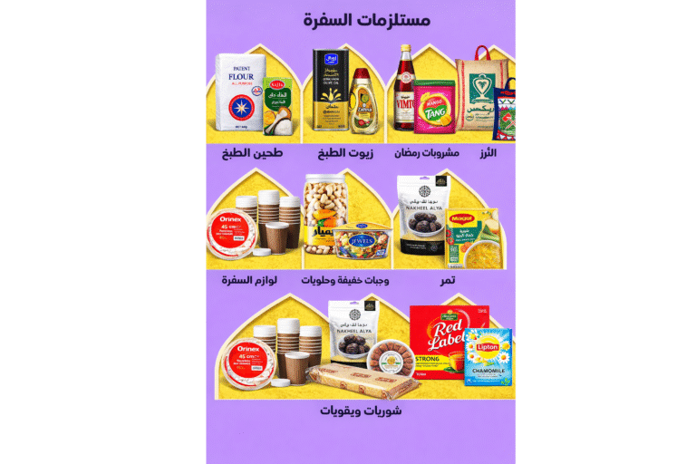 المستلزمات الغذائية للسفرة الرمضانية بأرخص الاسعار