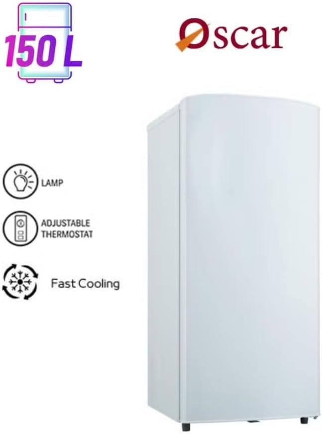 داخلية ثلاجة باب واحد اوسكار مع تنظيم الأرفف