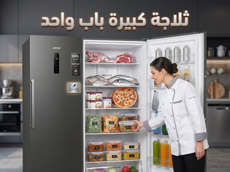 افضل ثلاجة كبيرة باب واحد سعة 603 لتر نوفروست|بأفضل سعر