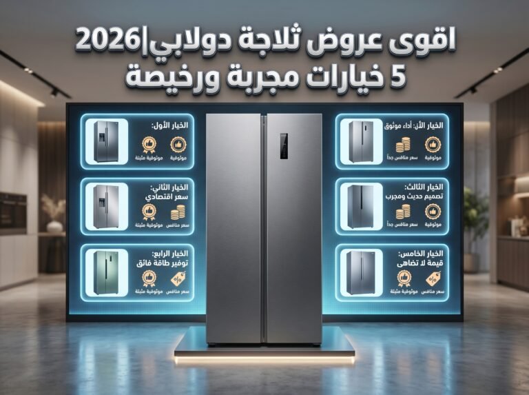 اقوى عروض ثلاجة دولابي 2026|5 خيارات مجربة ورخيصة