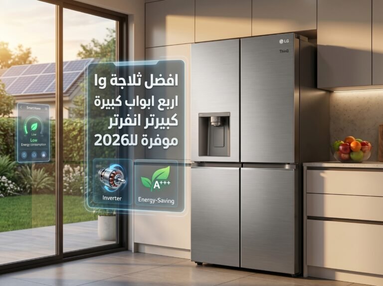 افضل ثلاجة lg اربع ابواب كبيرة انفرتر موفرة للطاقة 2026