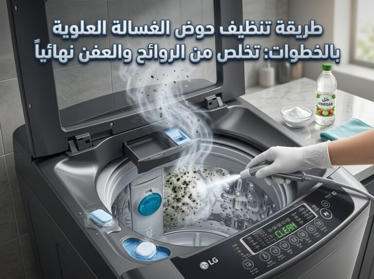 طريقة تنظيف حوض الغسالة العلوية بالخطوات: تخلص من الروائح والعفن نهائياً