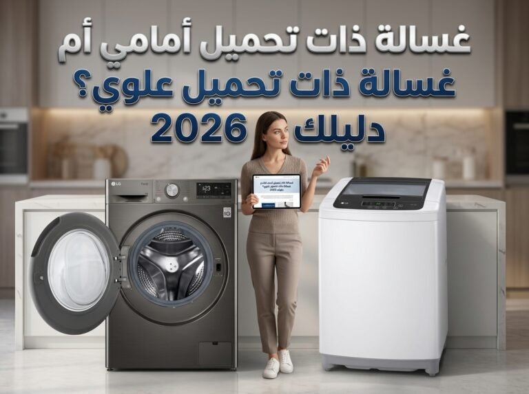 غسالة ذات تحميل أمامي أم غسالة ذات تحميل علوي؟ دليلك 2026