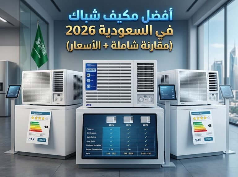 أفضل مكيف شباك في السعودية 2026 (مقارنة شاملة + الأسعار)