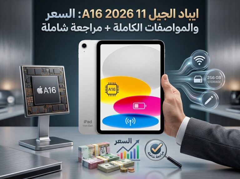 ايباد الجيل 11 A16 2026: السعر والمواصفات الكاملة + مراجعة شاملة