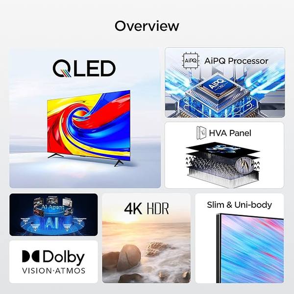 تلفاز TCL 55 مواصفات QLED