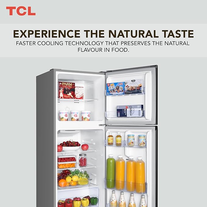 ثلاجة TCL بابين 9 قدم تبريد