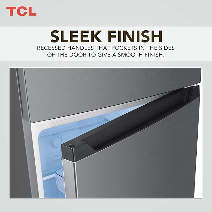 ثلاجة TCL بابين 9 قدم تشطيب