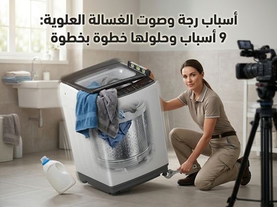 أسباب رجة وصوت الغسالة العلوية - ضبط أرجل الغسالة بميزان الماء