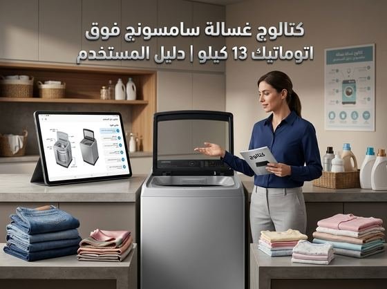 كتالوج غسالة سامسونج فوق اتوماتيك 13 كيلو - طريقة الاستخدام والمميزات