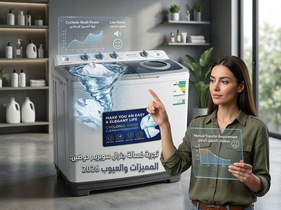 تجربة غسالة جنرال سوبريم حوضين المميزات والعيوب 2026