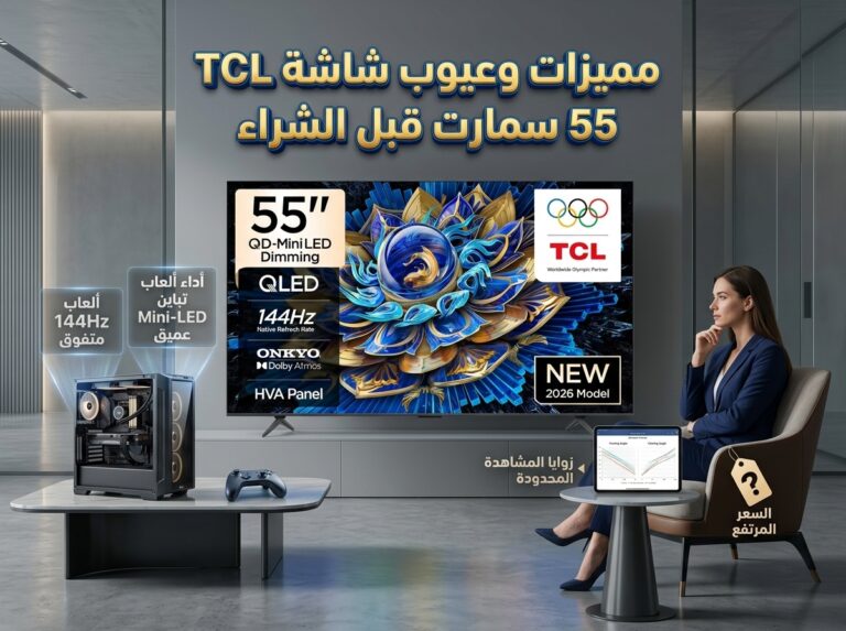 مميزات وعيوب شاشة TCL 55 سمارت قبل الشراء