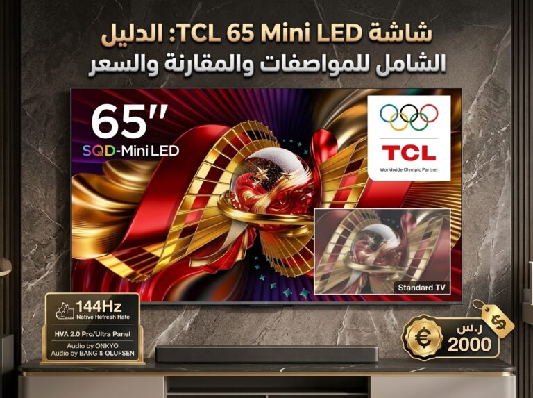 شاشة TCL 65 Mini LED: الدليل الشامل للمواصفات والمقارنة والسعر