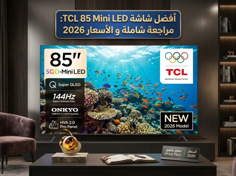 شاشة TCL 85 Mini LED: مراجعة شاملة ومقارنة كاملة بين الموديلات (2026)