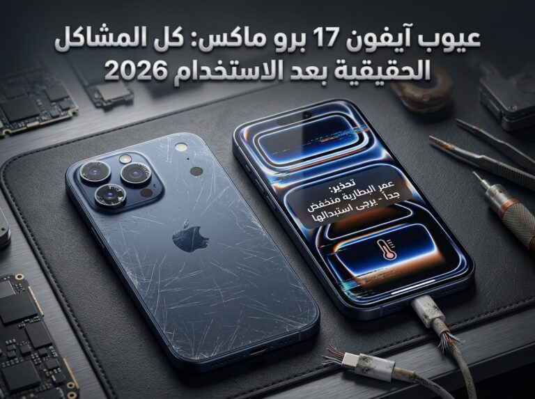عيوب آيفون 17 برو ماكس: كل المشاكل الحقيقية بعد الاستخدام 2026