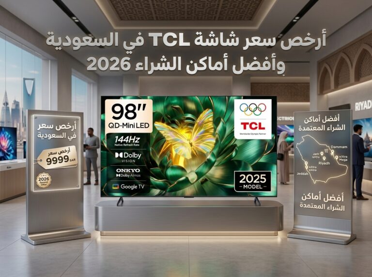 أرخص سعر شاشة TCL 98 في السعودية 2026