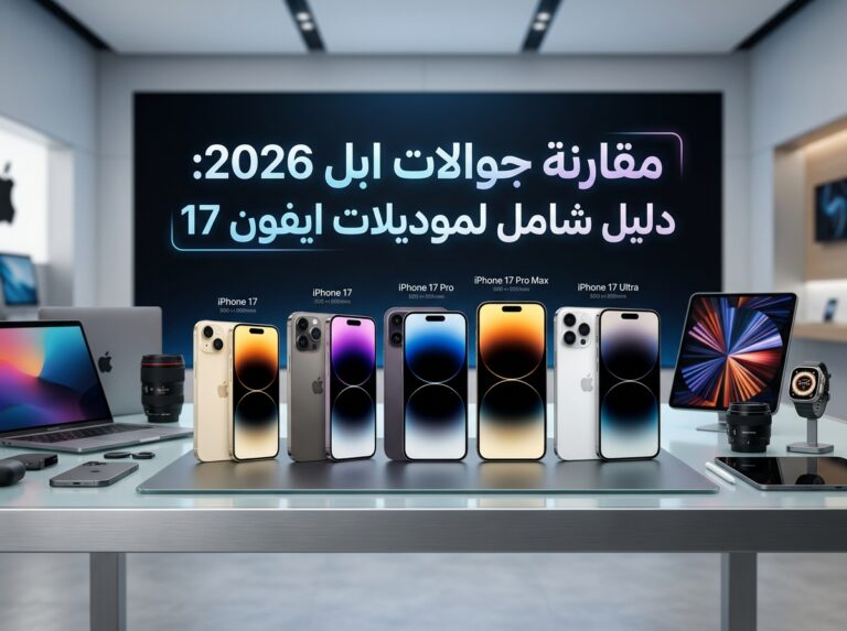 مقارنة جوالات ابل 2026: دليل شامل لموديلات ايفون 17