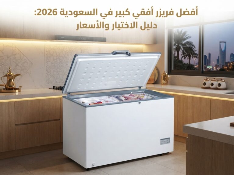 أفضل فريزر افقي كبير في السعودية 2026: دليل الاختيار والأسعار