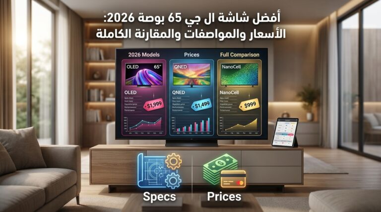 شاشة ال جي 65 بوصة: الدليل الشامل للأسعار والمواصفات وأفضل الموديلات (2026)