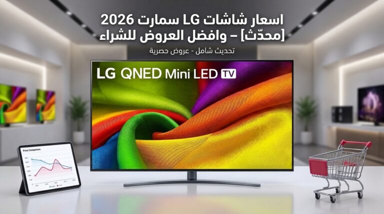 اسعار شاشات LG سمارت 2026: دليل شامل لكل المقاسات قبل الشراء