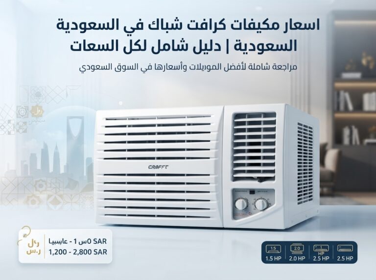 اسعار مكيفات كرافت شباك في السعودية | دليل شامل لكل السعات