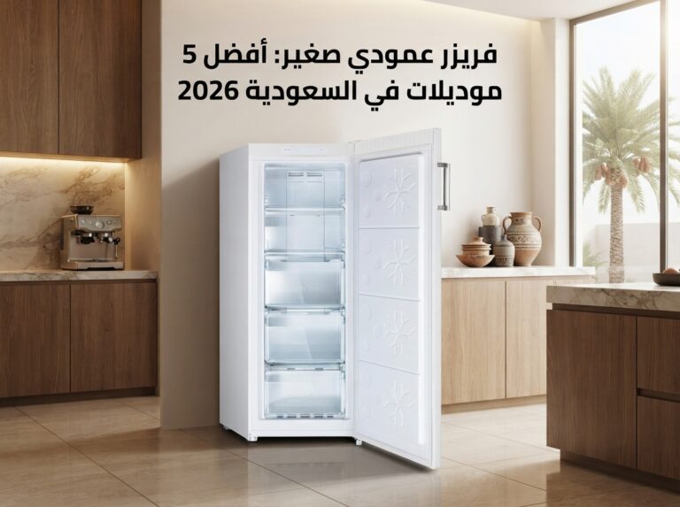 فريزر عمودي صغير: أفضل 5 موديلات في السعودية 2026