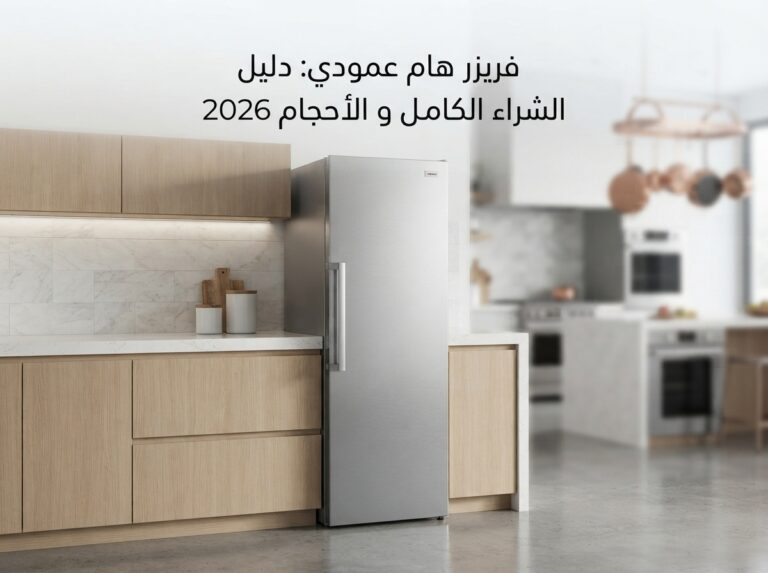 فريزر هام عمودي: دليل الشراء الكامل ومقارنة الأحجام 2026